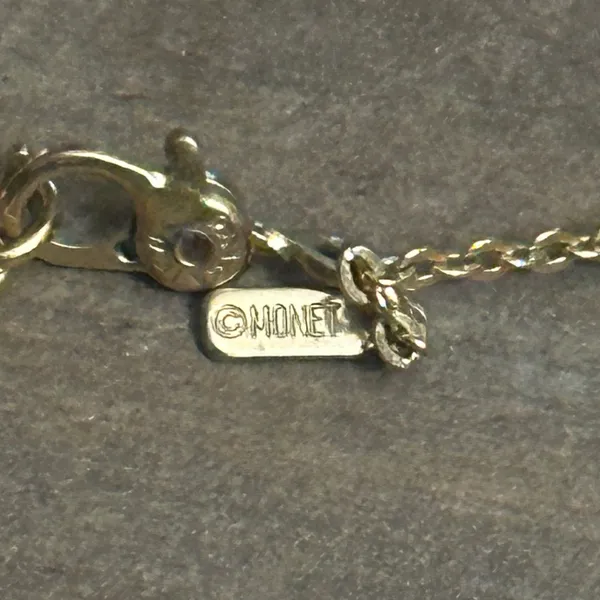 Monet Vintage Filigree Heart Necklace - Image 6