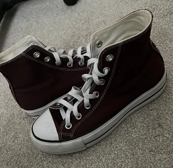 Converse Dark Brown High Top Platform - Image 2