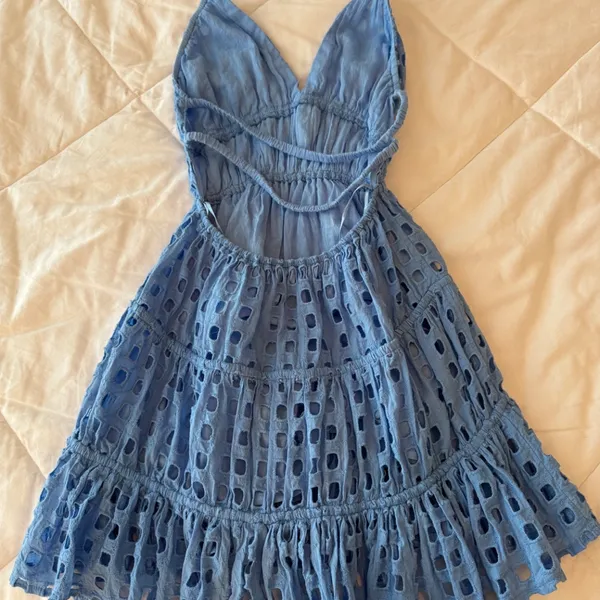 Blue Oasis Eyelet Dress - surf gypsy - Image 3
