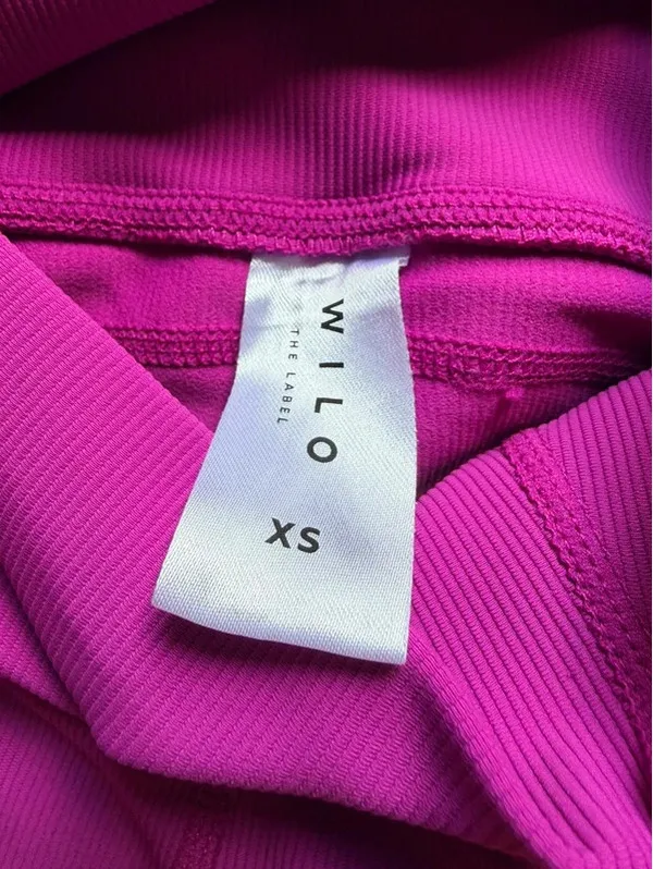WILO The Label Pink Ruched Ankle High Rise Leggings XS - Image 3