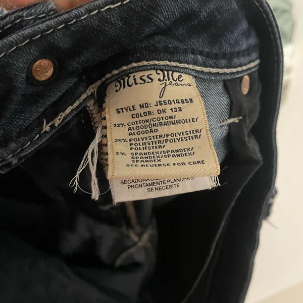 Miss Me Loose Saddle Stitch Border Bootcut Jeans Size 29 - Image 8