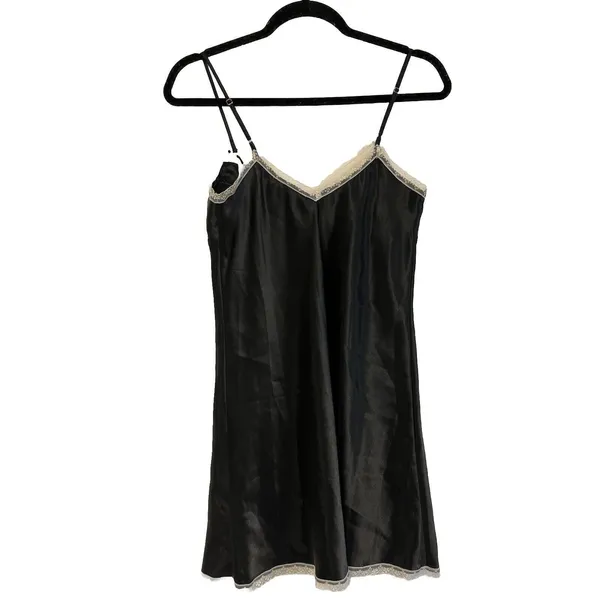 Vintage Y2K Morgan‎ Taylor Fantasies white& Black Babydoll Slip Dress S Tuxedo - Image 4