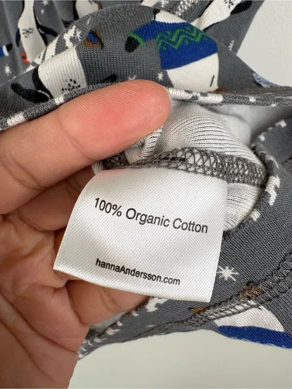 Hanna Andersson Women's Henley PJ Top In Organic Cotton Size XS Winter Penguins - Image 6