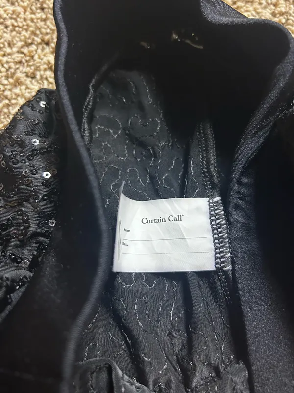 Sequin Costume Pants Black Size M - Image 3