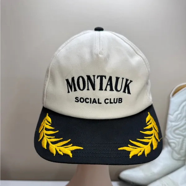 Anthropologie American Needle MONTAUK Embroidered Cotton Adjustable Logo Hat - Image 11