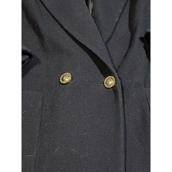 Donnybrook Women's Wool Blend Double Breasted‎ Pea Coat Navy Blue Size 12 - Image 3