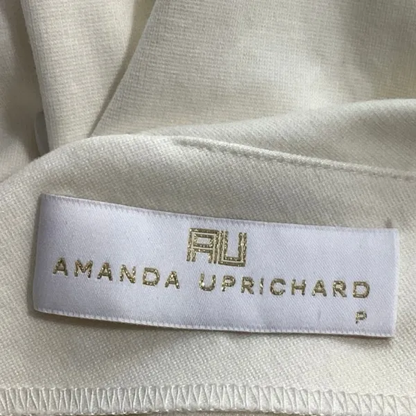 Amanda Uprichard White Short Sleeve Stretch Career Mini Bodycon Sheath Dress S - Image 4