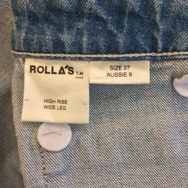 NWT Rolla’s the sailor high rise wide leg blue jeans 27 - Image 12