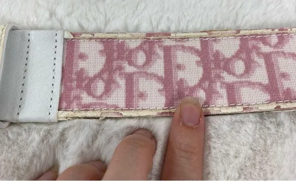 Authentic Pink Monogram Belt - Image 13