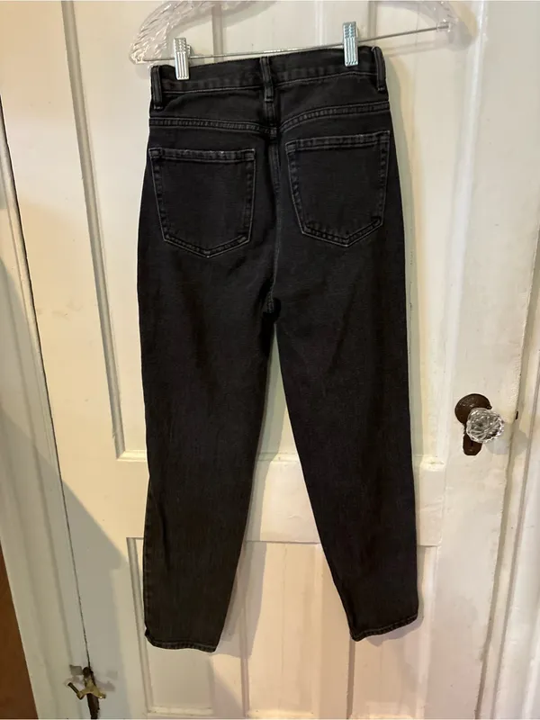 PacSun Women's Black Straight Leg Jeans - Image 5