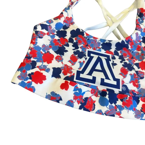 Certo University of Arizona Wildcats Red White Blue Sports Bra Bralette XS NWT - Image 4