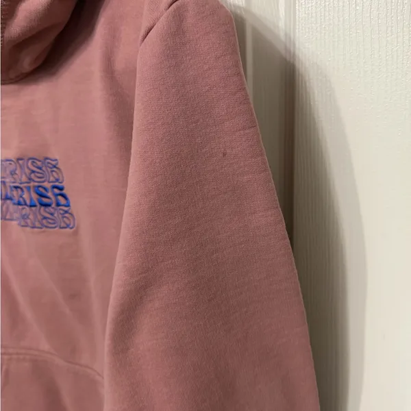 JIBERISH embroidered hoodie pink blue size‎ large - Image 4