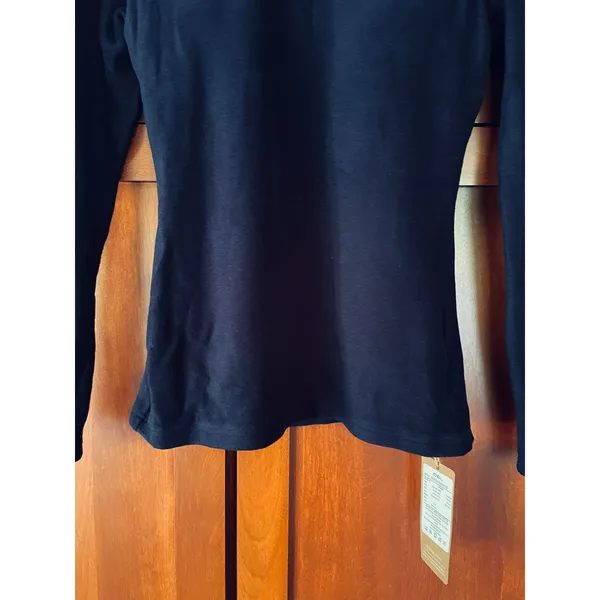OGL Brami Top MaxWarm Crewneck Long Sleeve Navy Blue Size Small NEW - Image 3