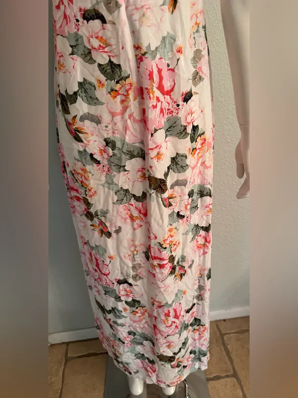 Favorite Daughter Floral Pink Spaghetti-Strap Maxi Dress Size 8🌸💗 - Image 6