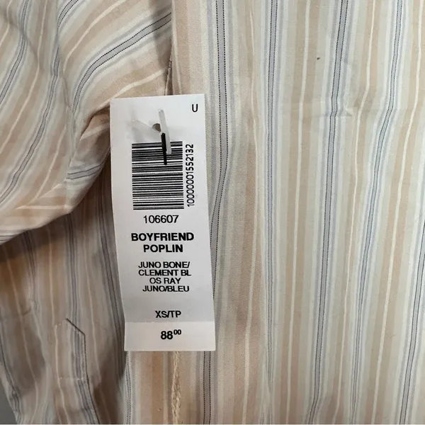 Wilfred x Aritzia Boyfriend Poplin Button Down Shirt XS NEW - Image 6