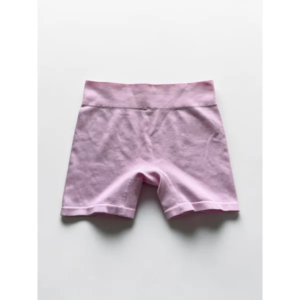 Wild Fable Womens Seamless Rib Biker Shorts Pink High Rise L NWT - Image 2