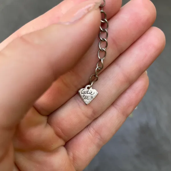 Free People Vtg cookie lee classic layered silver diamond necklace - Image 5