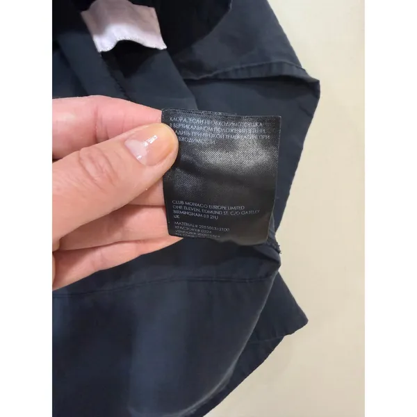Club Monaco Cotton Smocked Midi Dress black - Image 7