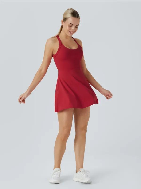 Halara SoftlyZero™Airy Backless Twisted Cool Touch Dance Active Dress-Easy peezy - Image 8