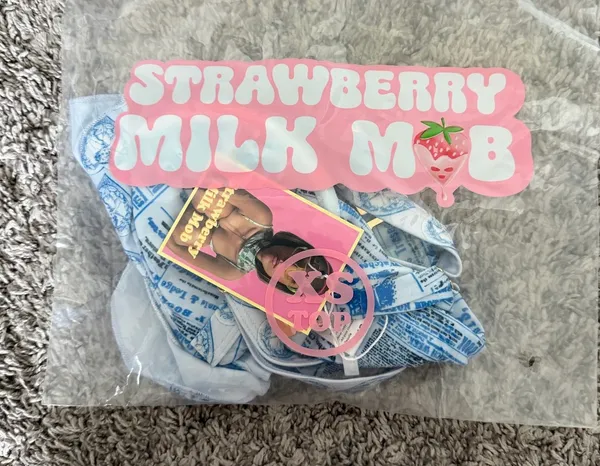 Strawberry Milk Mob Swimsuit Top - Image 2