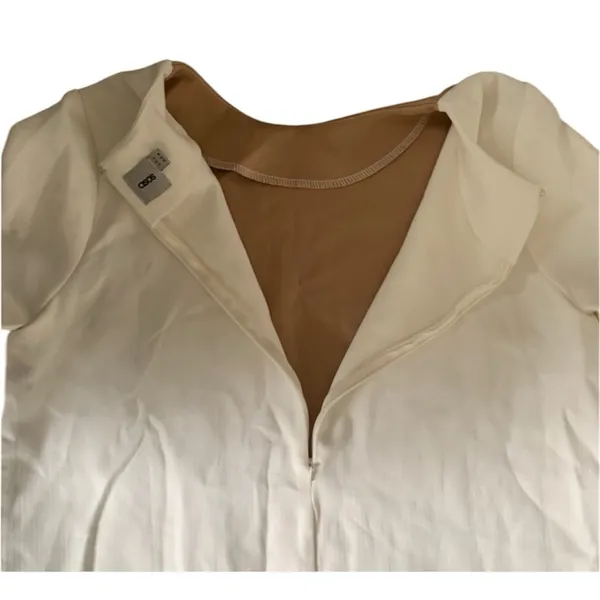 ASOS Womans Colorblock Tan White Long Sleeve Dress Size 10 - Image 12