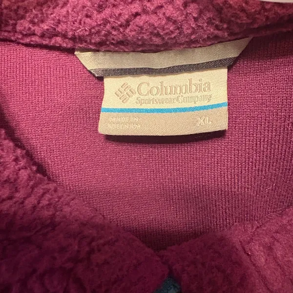Columbia Women's Sequoia Grove Half Zip High Pile Fleece Pullover, Purple - Image 4
