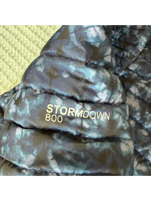 Eddie Bauer First Ascent Stormdown 800 Jacket Womens Medium Blue Goose Down Coat - Image 3