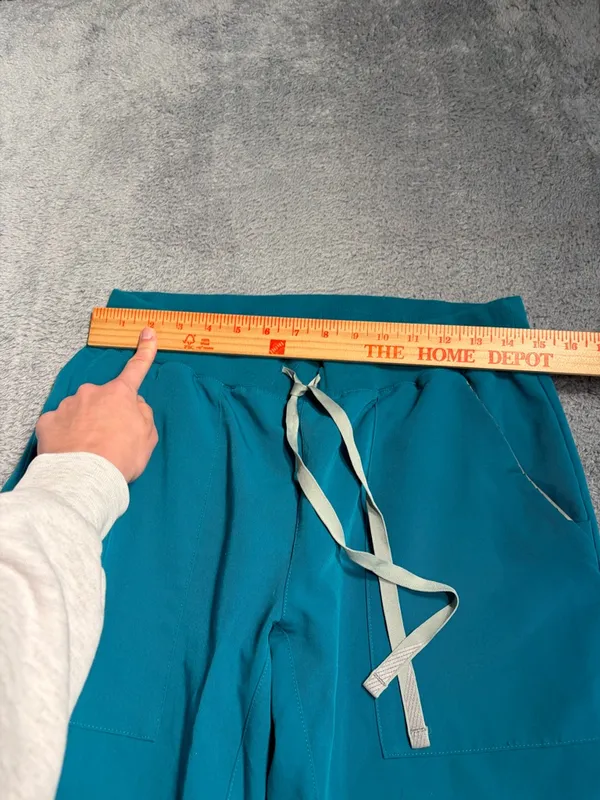 Figs pacific blue Teal Drawstring Jogger scrub Pants M/P - Image 5