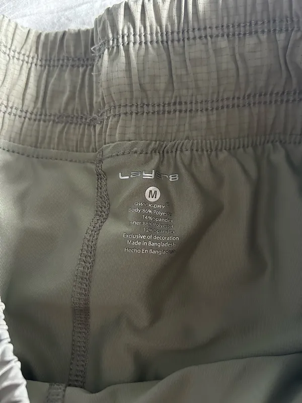 Green Athletic Shorts Size M - Image 3