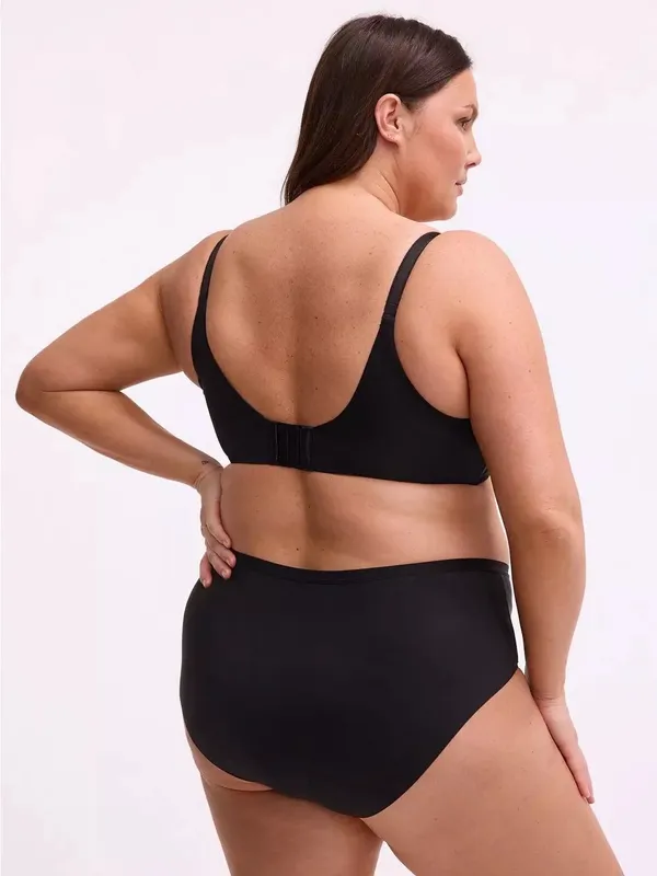 Torrid XO Plunge Push-Up Bra 42DDD Rich Black 360 Back Smoothing NWT NEW - Image 3
