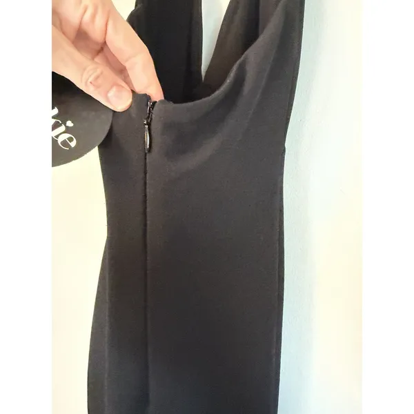 Nookie Medea Midi Bodycon Halter Dress Black Open Back XS NWT Glam Edgy Cocktail - Image 9