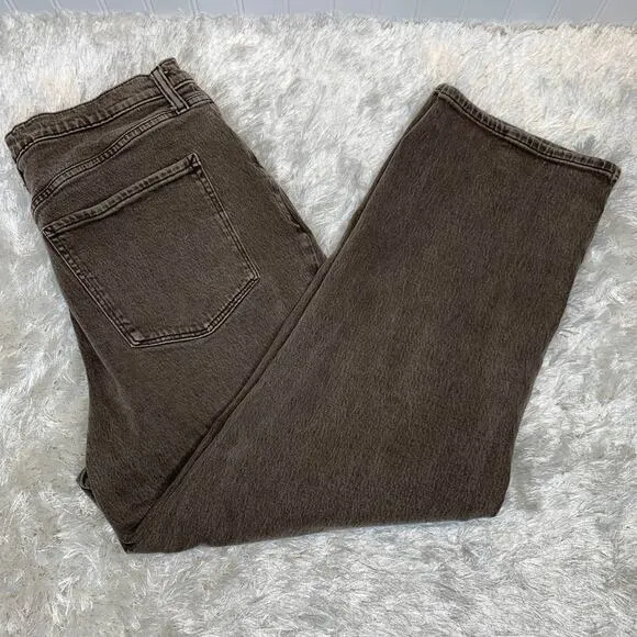 ana Highest Rise Vintage Straight Jeans. Brown Sz 14Ab - Image 2