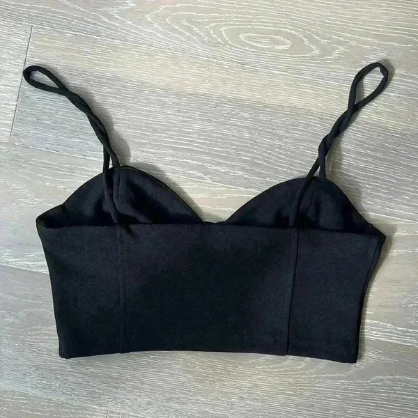 Zara Black Crop Top - Image 3