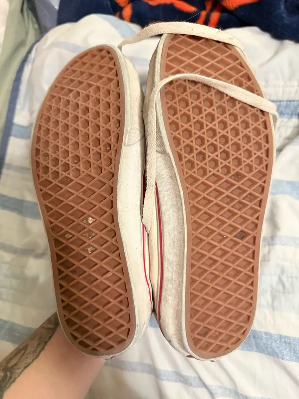 Cream and blue Vans suede size 7.5 - Image 3