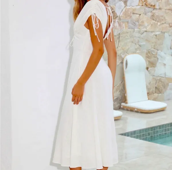 Hello Molly DREAMY BRUNCH MIDI DRESS WHITE - XL - Image 2