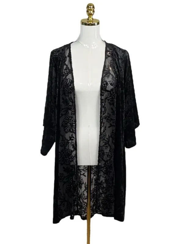 Knox rose velvet kimono XS/S whimsigoth halloween velour - Image 2