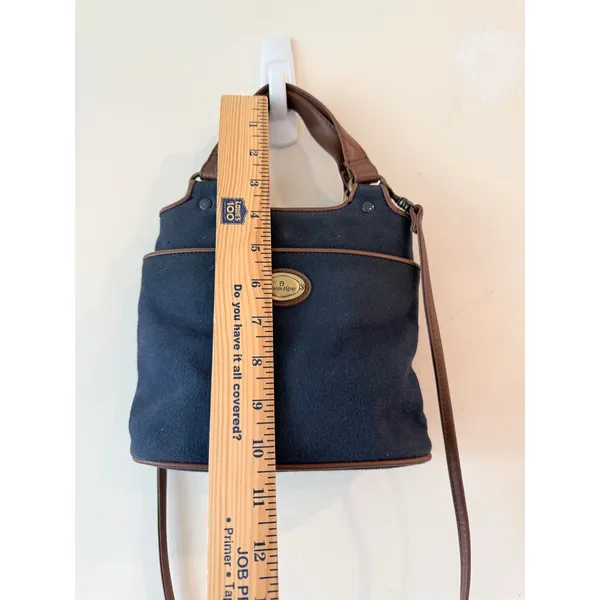 Etienne Aigner Crossbody Bag Women's Blue Detachable Strap Lightweight Leather - Image 7