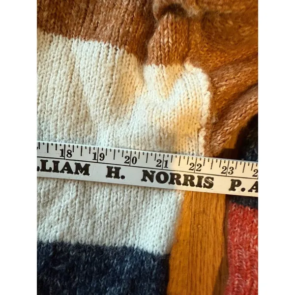Madewell S Striped Baxter Tunic‎ Sweater Oversized Alpaca Blend Knit Crewneck - Image 10