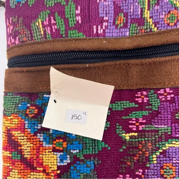 Artesanias Utz Kem Guatemala EMBROIDERED HUIPIL Crossbody Bag - Image 3