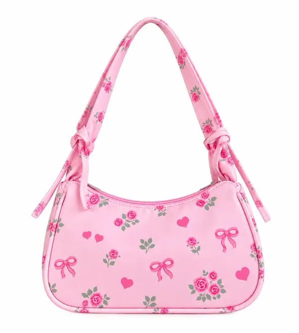 Hello Kitty Pink Bow Mini Shoulder Bag Y2K Purse - Image 2