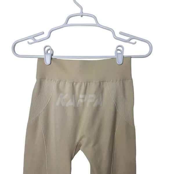Kappa Beige Seamless Ankle High Rise Activewear Leggings Size Medium-Large - Image 7