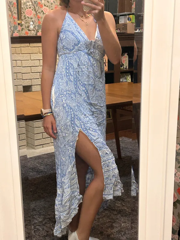 Blue Hollister Dress Floral - Image 5