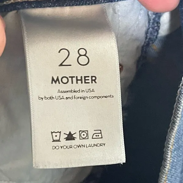 MOTHER The Insider Crop Step Fray not rough enough Jeans sz 28 - Image 2