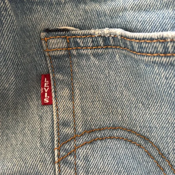 Levi's Premium Wedgie Straight Fit Cheeky Jean Sz 30X27” (10) Crop Med Wash - Image 12