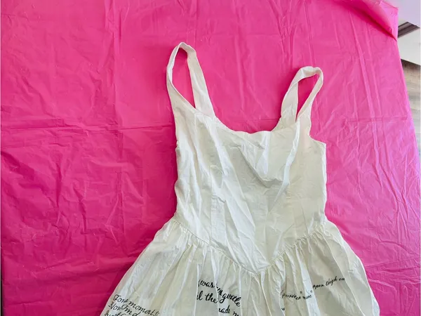Princess Polly White Sweetheart Mini Dress with Script Detail - Image 7