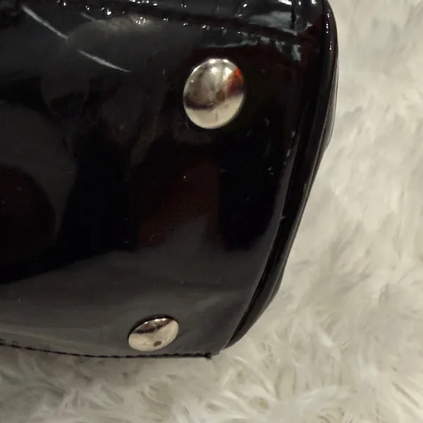 Coach Black Patent Leather Shoulder Bag - Image 4
