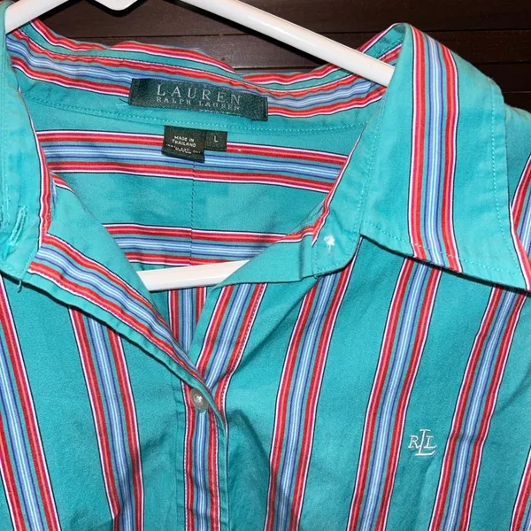 Lauren Ralph Lauren Striped Button Down Shirt - Image 2