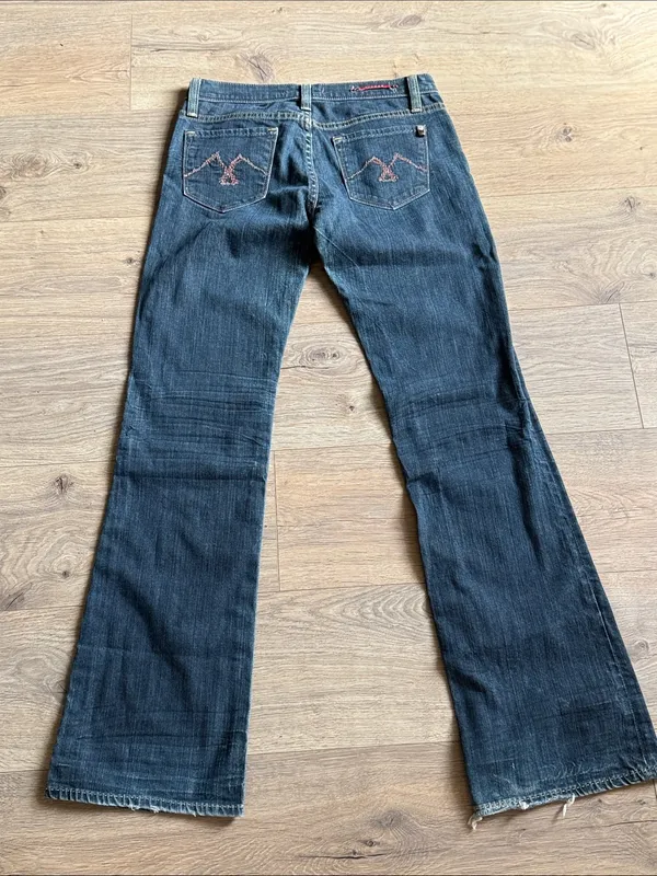 VIGOSS Flare Jeans Size 5 Vintage Y2K 2000s Grunge - Image 2