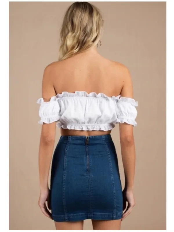 Free People Femme Denim Skirt Size 2 - Image 2