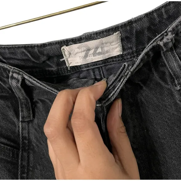 FREE PEOPLE We The Free Florence High Rise Flare Black Jeans - Image 5